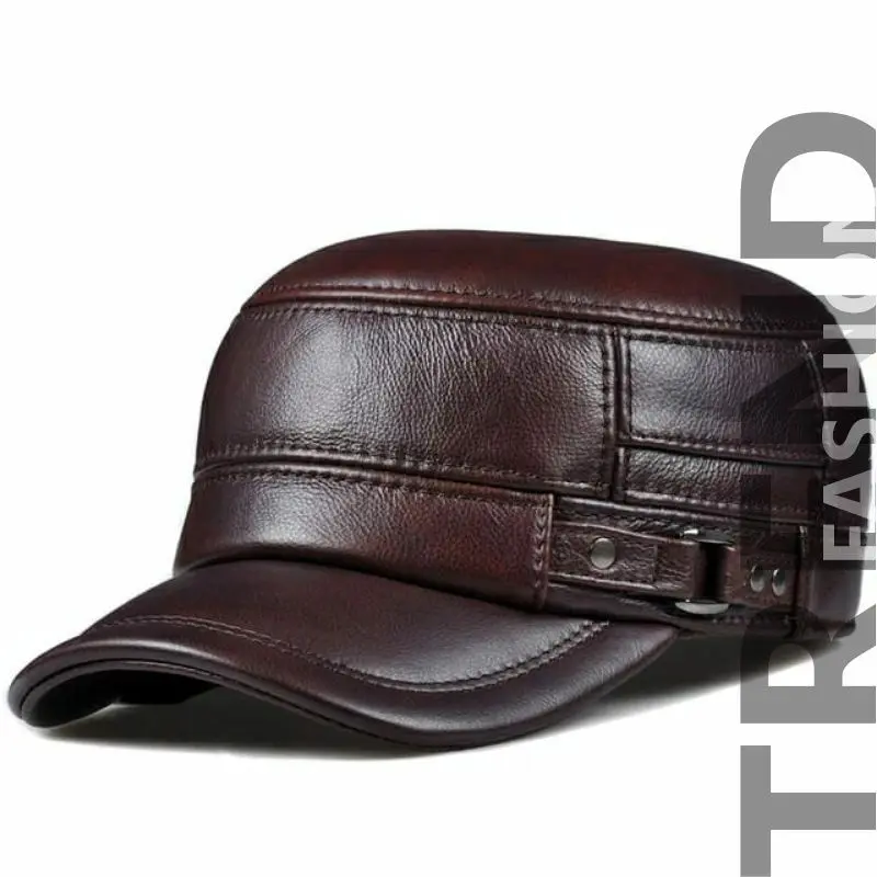 PROMO GRATIS ONGKIR TOPI BASEBALL KOMANDO KULIT PRIA DEWASA (COD)