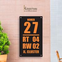 Gambar Kreasikayukuu Plakar Rumah Akrilik Ukuran 17x30cm | Sign Nomor Rumah Akrilik - LANSCAPE, HITAM+TULS PUTIH dari kreasikayukuu Kab. Boyolali 4 Tokopedia