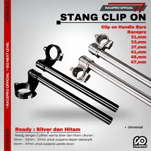 STANG CLIP ON Stang Racepro cbr150 cbr250 ninja old/new r25 zx25r Setang Jepit 1 set stang race pro Motor