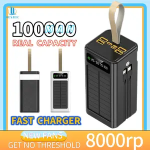 HESTER solar power bank 100000mah powerbank fast charging 66W powerbank 100000mah ori powerbank power station powerbank robot power bank hester