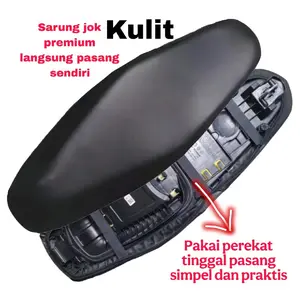 Sarung Jok Kulit Premium Langsung Pasang Cocok Semua Jenis Motor Pakai Perekat Praktis dan Simpel Motorcycle