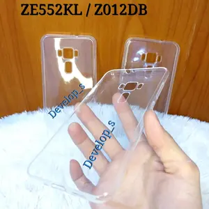SoftCase Silicon Black/Clear Zenfone 3 5.5inchi ZE552KL Z012DB Tpu Hitam Case Casing Silikon