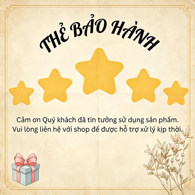 Quà tặng, thẻ sản phẩm hỗ trợ c các sản phẩm của cửa hàng