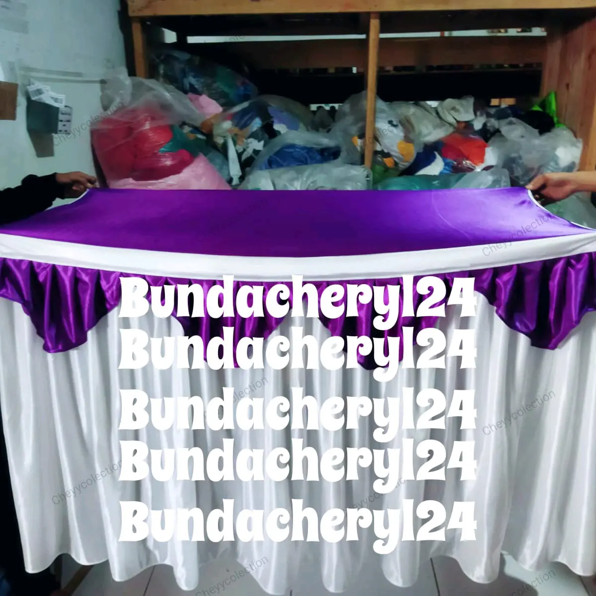 Cover taplak meja poni/meja guru /meja siswa/meja prasmanan ukuran standar 75cm x 60cm x 120cm