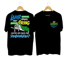 KAOS ATASAN KATA-KATA OBLONG COWOK DEWASA LENGAN PENDEK DISTRO GAMBAR DEPAN BELAKANG KEREN 49 Lembut Motif Panjang Pria Tangan Baju Polos Hitam kaos  sindiran  halus  tapi  berkelas Wanita Santai Tulisan