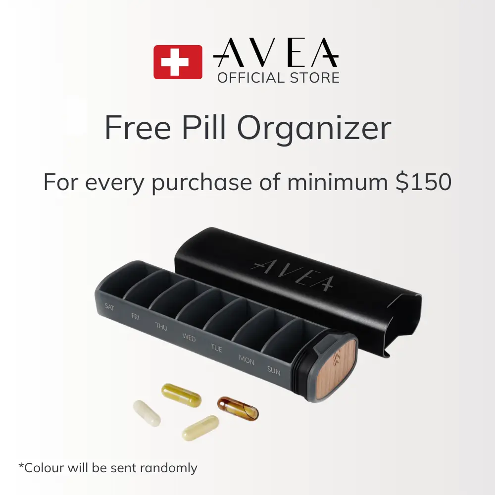 (Not for sale) AVEA Pill Organizer (Gift with purchase)