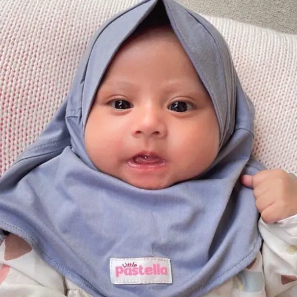 Little Pastella - Kiara Instant | Hijab Bayi | Hijab Newborn bahan rayon 4