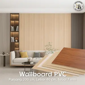 Wallboard Dinding Pvc | Wallboard WPC | Wallboard PVC 3 Meter 300cm X 40cm X 7mm - Unik Bandung