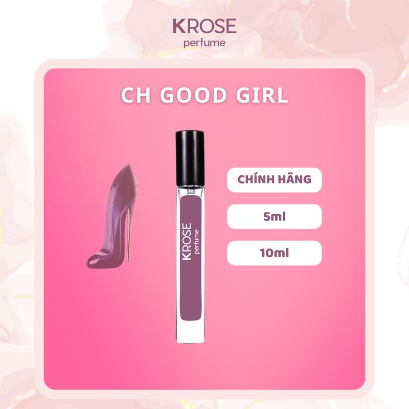 Mẫu thử nước hoa nữ Good Girl EDP guốc đen gợi cảm chiết 5ml 10ml 20ml Women Cosmetic