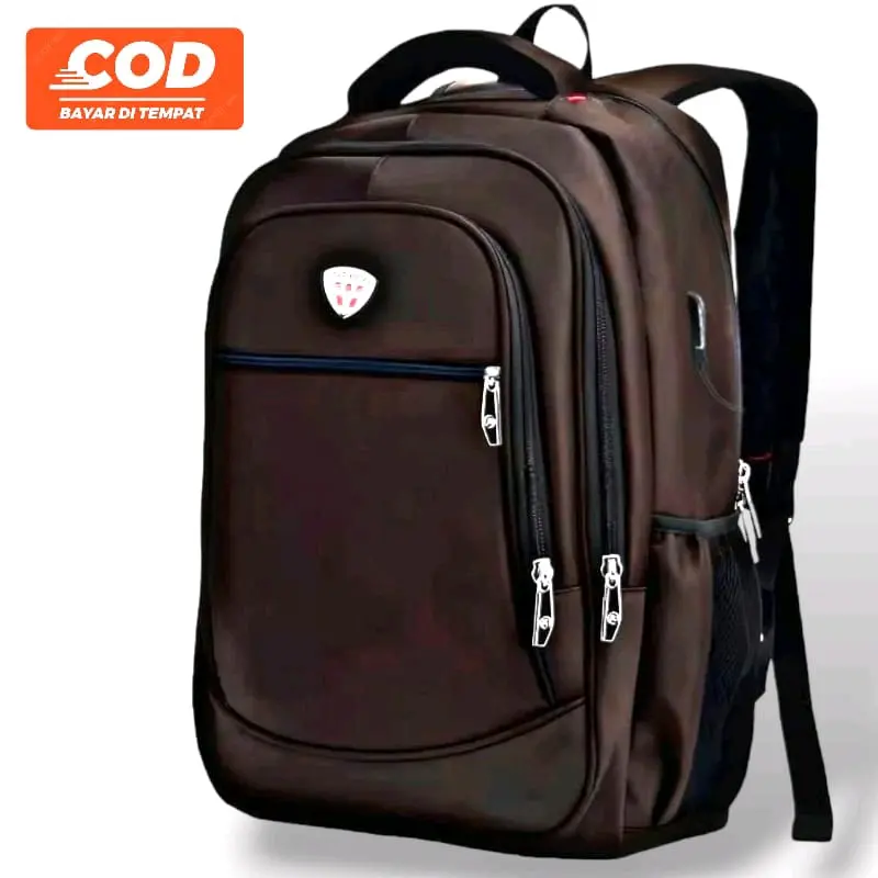 Tas Ransel Laptop Polo Water Pria Dan Wanita Terbaru Termurah Bisa Cod [COKLAT] tasse kolah sekolah