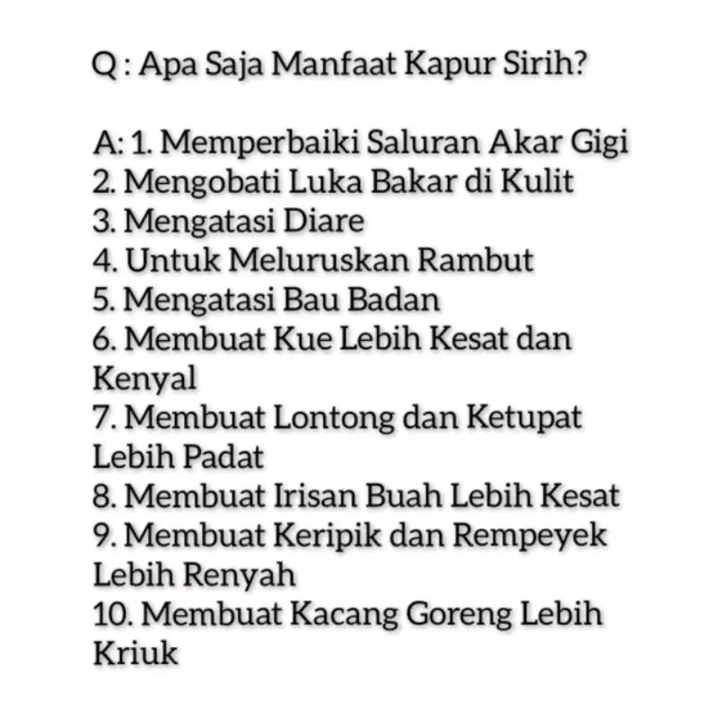 Kapur Sirih Basah Dan Kering 200gr 4