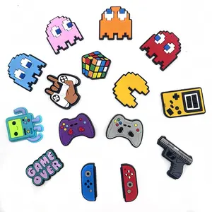 Jibz & Bitz - Aksesoris Patch Sandal PC001 Retro Gamer Aksesoris Sandal Gaya Klasik & Unik Cocok Untuk Berbagai Jenis Sandal Tampilan Menarik