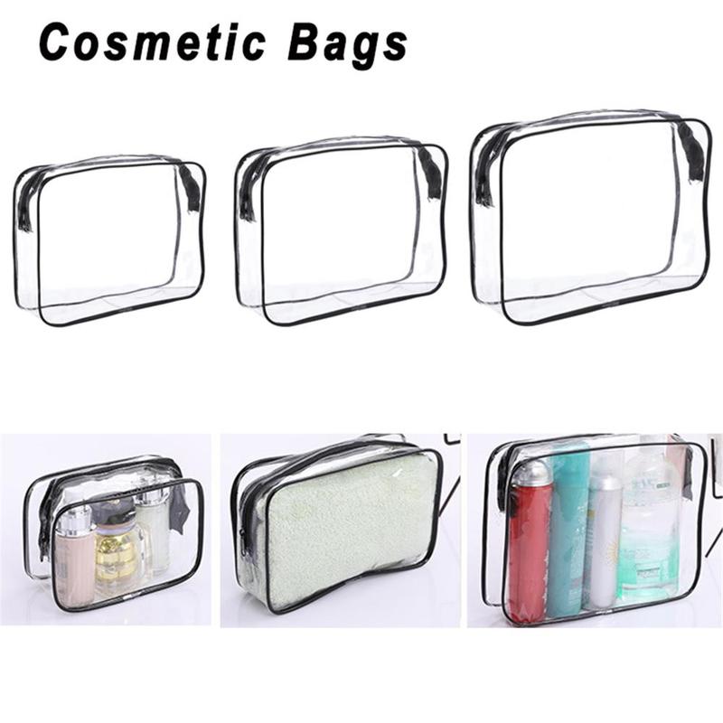 Product Introduction of Environmental Protection Zipper Storage Pouch Waterproof Toiletry Bag Transparent Cosmetic Bags Makeup Case 11