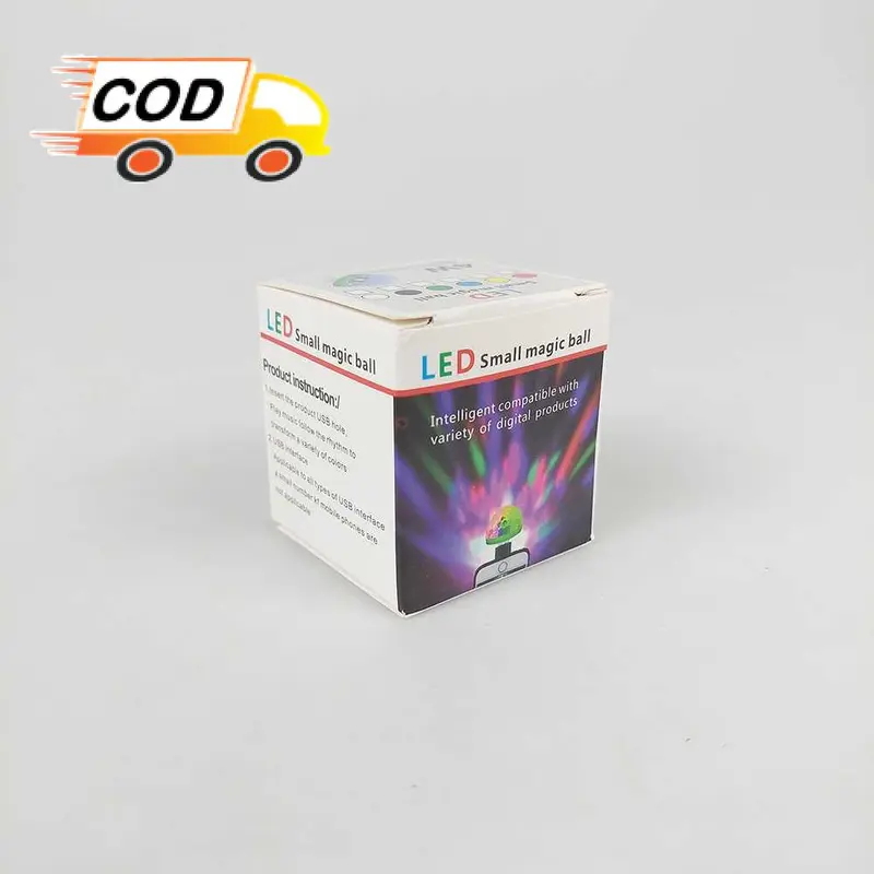 Lampu Disko Sensor Suara Mini LED RGB USB 4W Proyektor Unik Warna Warni Disco Pesta Club Party Kelap Kelip 7