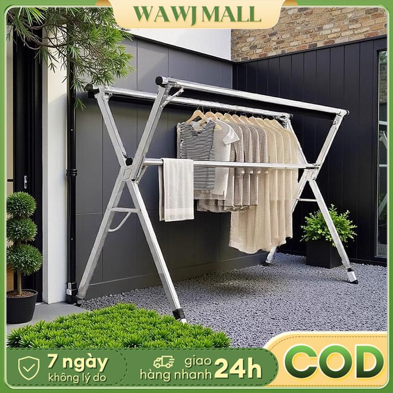 ww-0 Giàn Phơi Quần Áo Gấp gọn Cây phơi đồ Siêu Bền Phơi quần áo 1M6~2M4