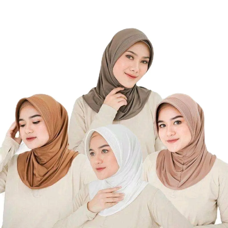 hijab instan sport pet jersey premium || jilbab instan buat olahraga adem Bergo Nyaman Muslim