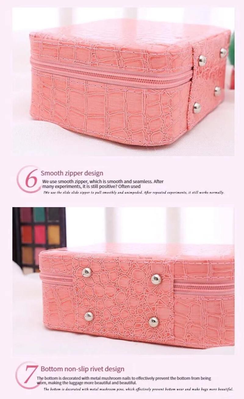 Product Introduction of 【FOCANO】Beauty Makeup Cosmetics Zipper Organizer Box Storage Bag 10