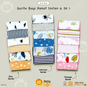 Gurita Instan Bayi BABY LEON Gurita Bayi Isi 6 Gurita Perekat Motif Gurita Bayi Baru Lahir GR-216