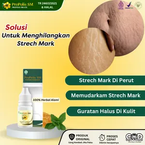 Salep Untuk Atasi Stretch Mark, Penghilang Strech Mark Hitam di Perut, Guratan Peregangan Kulit, Penghilang Bekas Luka Dengan Propolis SM