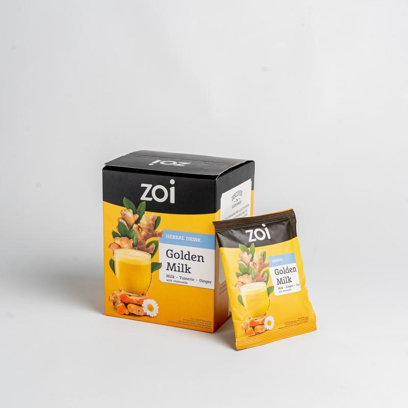 [2 BOX] ZOI GOLDEN MILK Susu Herbal Susu Sehat Susu Kambing, Jahe merah dan Kunyit - Susu Kambing Etawa 6