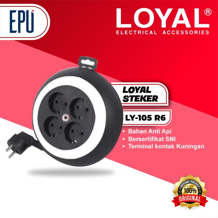 Gambar Loyal Kabel Roll LY105 Yunior Kabel Roll LY-105 Kabel Gulung Kabel Extension Listrik dari EPU Express Kota Administrasi Jakarta Barat Tokopedia