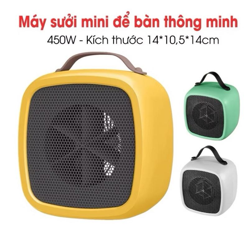 Quạt Sưởi Mini Đèn Sưởi Mini Siêu An Toàn️ Phù Hợp Trẻ Nhỏ,Để Văn Phòng,Bàn Lam Viec Công Suất 500w làm nóng nhanh không gây ồn công nghệ sợi đốt tiết kiệm điện. Sưởi Ấm Máy