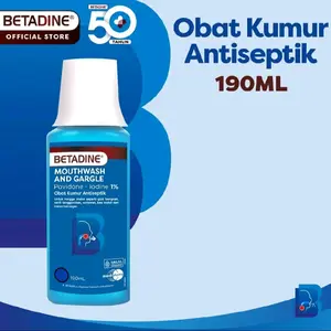 Betadine obat kumur 190 ml Betadine obat kumur 190 ml