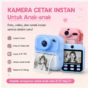 Kamera Cetak Instan, Kamera Cetak Foto Instan 2,4 Inci untuk Fotografi