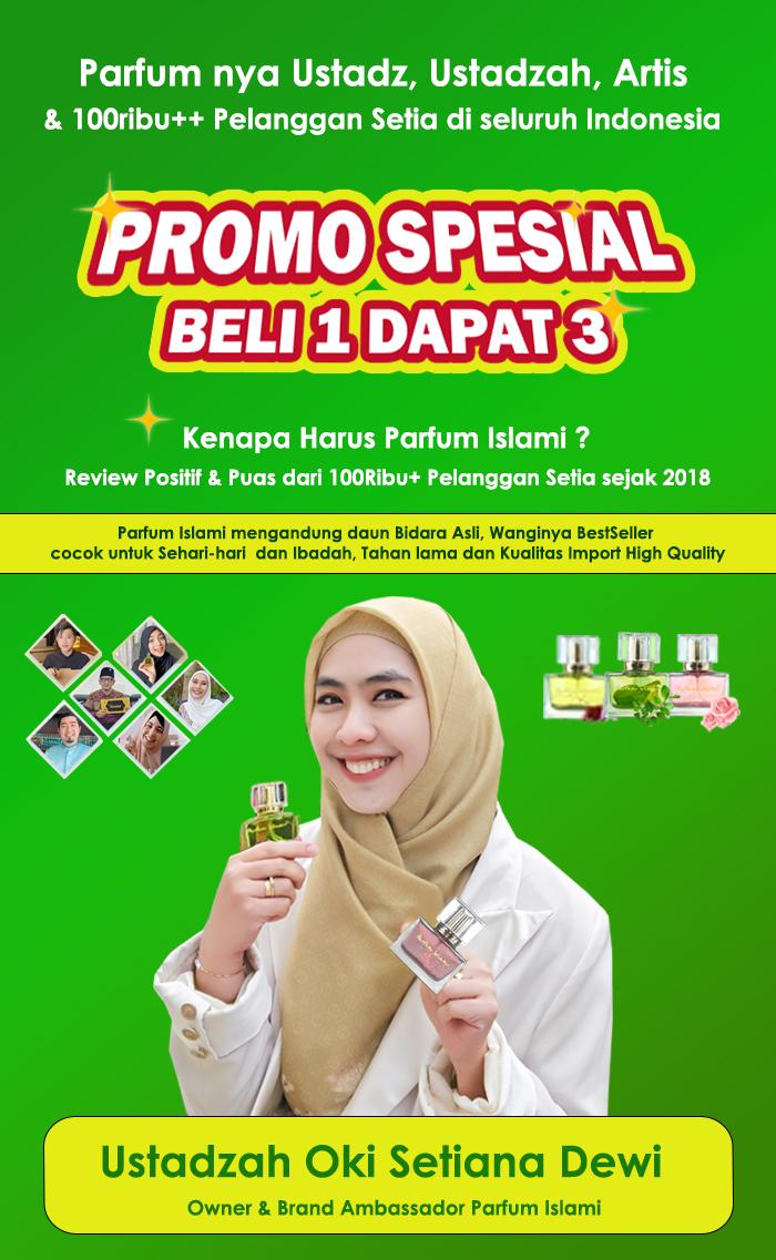PARFUM ISLAMI Spesial Edition BIDARA by Oki Setiana Dewi Wangi nya Harum, Mewah, Tahan Lama, Best Seller dan Favorit yang langsung diracik oleh Ahlinya