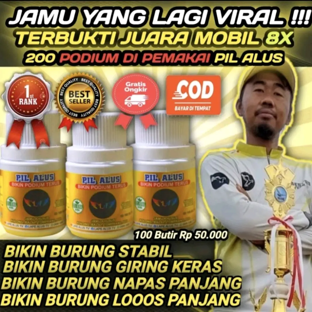 PIL ALUS KUNING ISI 100 BUTIR