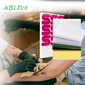 Isi 10 Kertas Karbon Tatto Termal Paper Tattoo Carbon Thermal Tracing Transfer Stensil Kertas