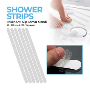 Stiker Anti Slip Kamar Mandi Shower Strips 20x380mm