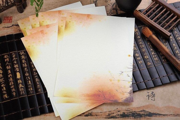 Product Introduction of 8pcs/lot Chinese Style Flower Letter Pad Writing Paper Letter for Students Kids Gift School Supplies Students Stationery 11