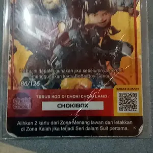 isi 100 pics Inner Slavee Kartu Boboiboy 40 Micron, Photocard bahan Tebal, Ultra Transparan dan Tahan Lama