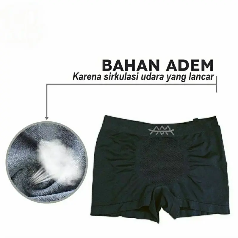 Celana Dalam Pria Boxer 5D Magnetic Therapy Kesehatan 1 Box isi 3 Pcs 7