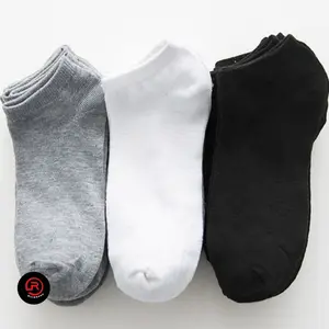 ( Mata Kaki Polos ) 3 Pasang Kaos Kaki Pendek Mata Kaki Polos Kerja Pria Wanita Remaja Dan Dewasa Unisex Katun / kaos kaki Panjang Semata kaki / kaos kaki Hitam polos / Motif polos / Tebal / Sport