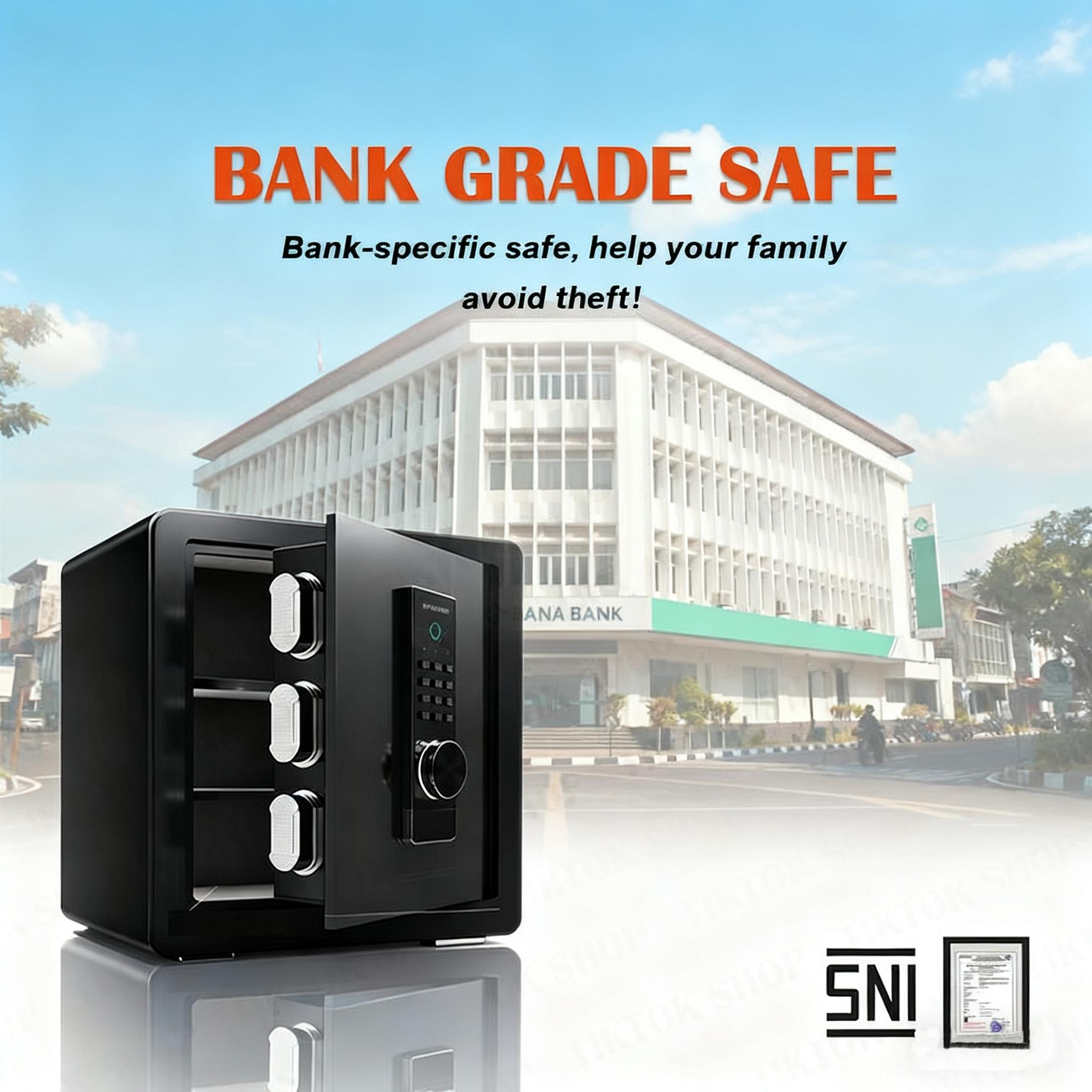 Bank-Grade Safe Deposit Boxes Treasure Safe with Three Unlocking ...