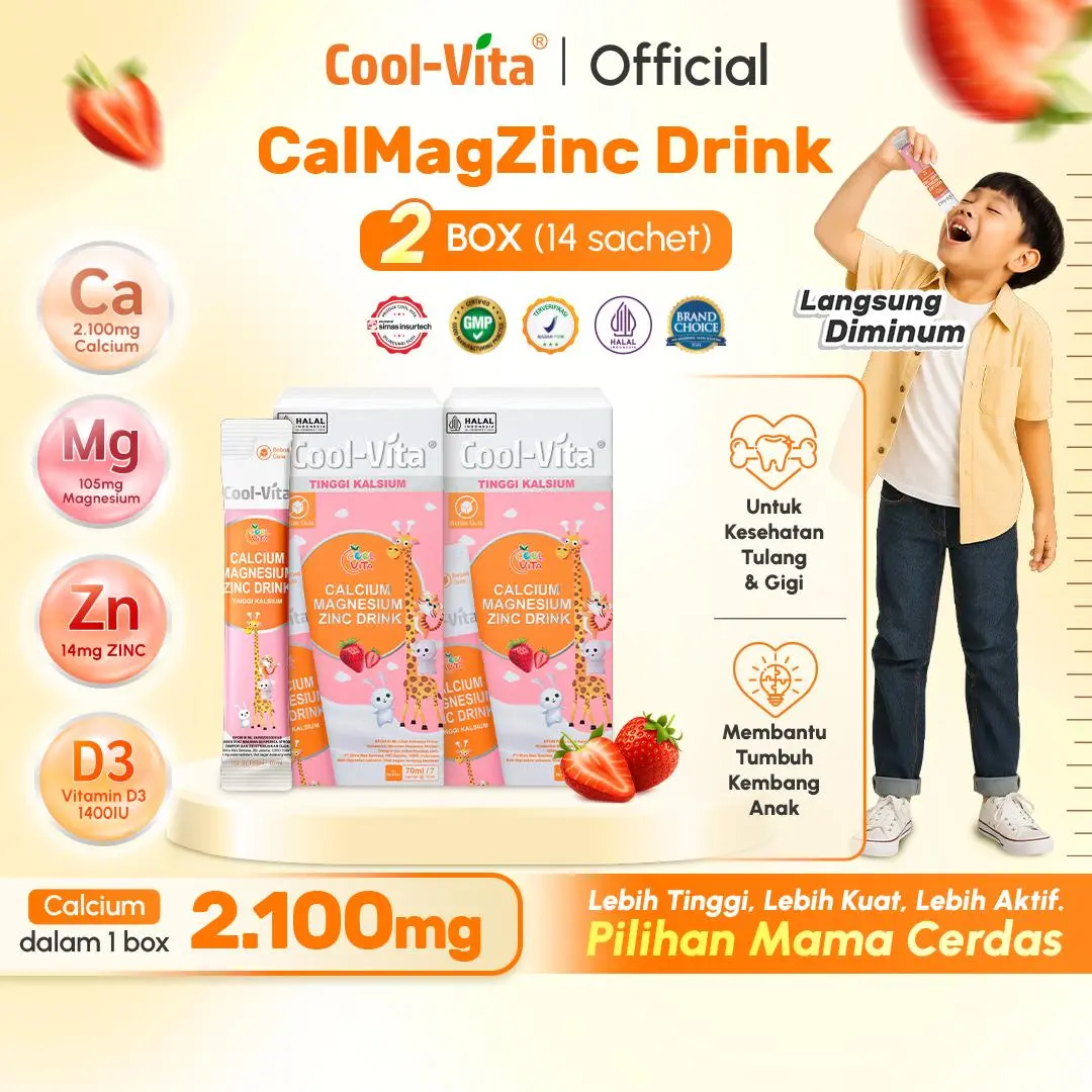 2 Box Calmagzinc Non IP (14 Sachet)