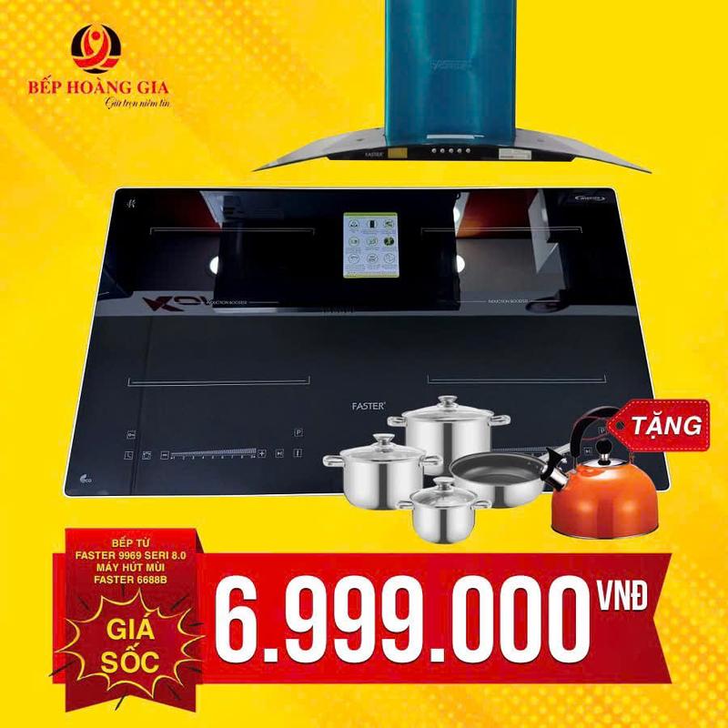 Combo Bếp từ hút mùi Faster công nghệ mới siêu thiết kiệm điện bán chạy năm 2024 chất lượng tốt