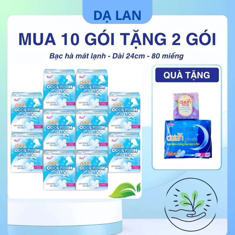SP1-(MUA 10 GÓI TẶNG 2 GÓI) Băng vệ sinh Dạ Lan thảo mộc cool frest the mát đến từ thiên nhiên Tampon