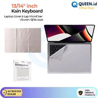 Gambar QUEEN Microfiber Premium Kain Lap Anti Dust Cover Keyboard Pembersih Laptop 13/14" inch dari Queen-id Kab. Tangerang 1 Tokopedia