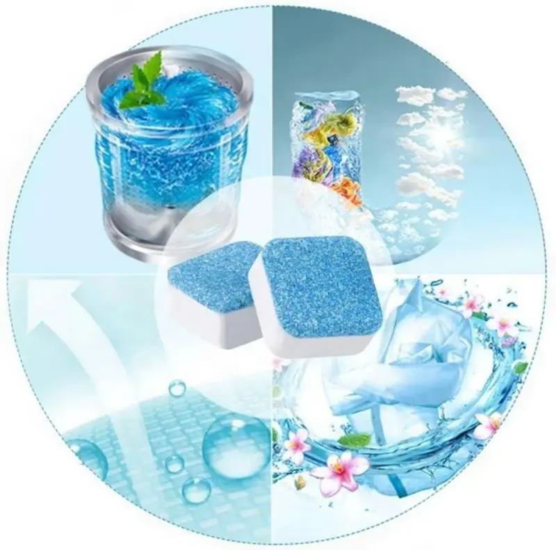 [ISI 10 PCS] Tablet Pembersih Mesin Cuci / Sabun Pencuci Tabung Mesin Cuci / Deep Cleaning Washing Machine Anti Bakteri Pembersih || BISA COD & GRATIS ONGKIR 3