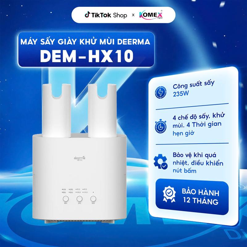 Máy sấy khô khử khuẩn giầy dép đa năng Deerma HX10 Công suất 235W