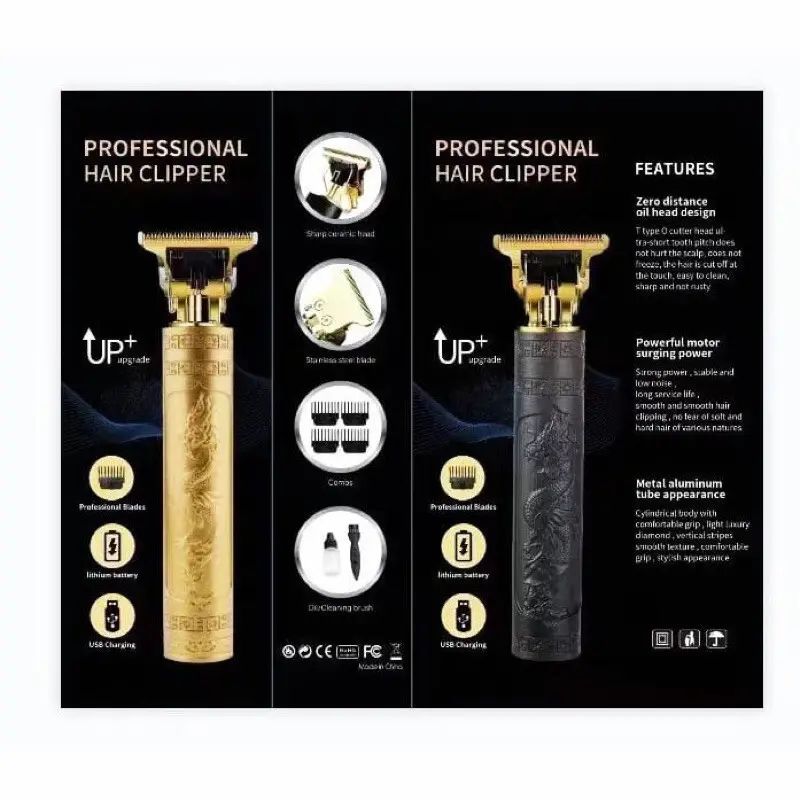 Alat Cukur Elektrik Hair Clipper Trimmer T9 / Cukur Vintage T9 Alat Cukur Hair Clipper Jenggot Kumis Rambut 3