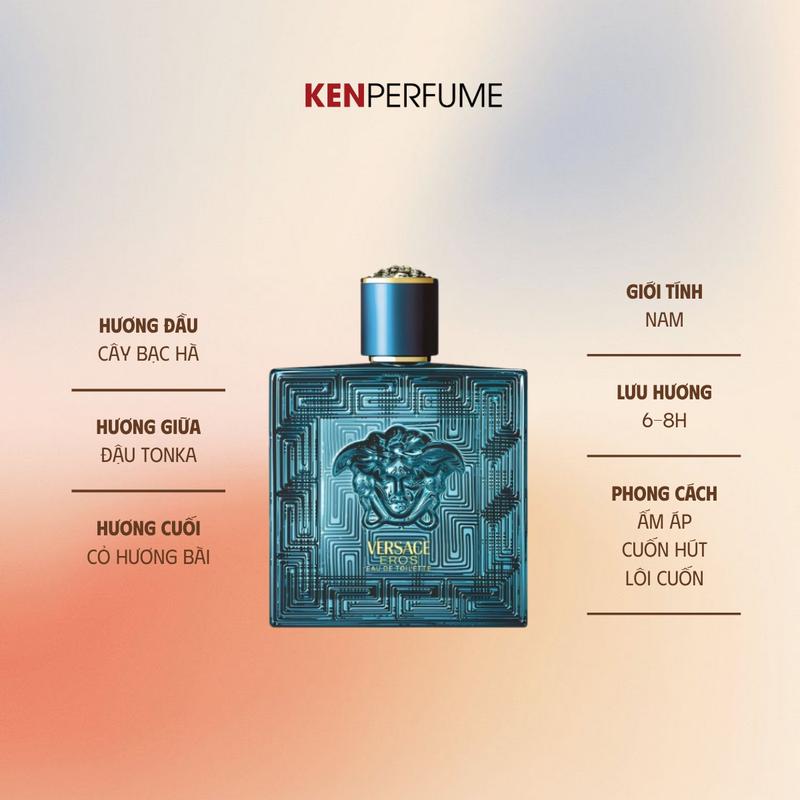 Nước Hoa Versace Pour Homme EDT Perfume Nam Cosmetic Xịt Thơm