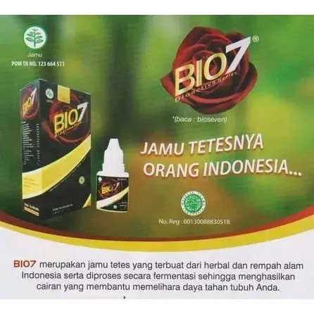 BIO7 BIO SEVEN 15ML JAMU TETES HERBAL BIO7 SEHAT HERBAL ASLI  ORIGINAL 1