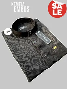 kemeja pria dewasa kemko sultan baju lebaran 2025 mewah kemeja kekinian Motif Koko Panjang