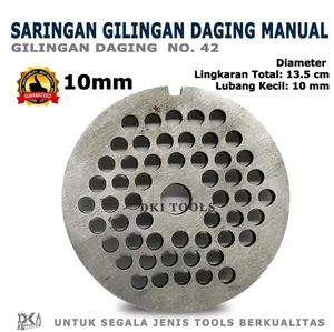 Saringan Gilingan Daging Manual No. 42 Meat Mincer Plate 10mm - Alat Masak Terbaik - Kitchenware pelet mesin penggilingan