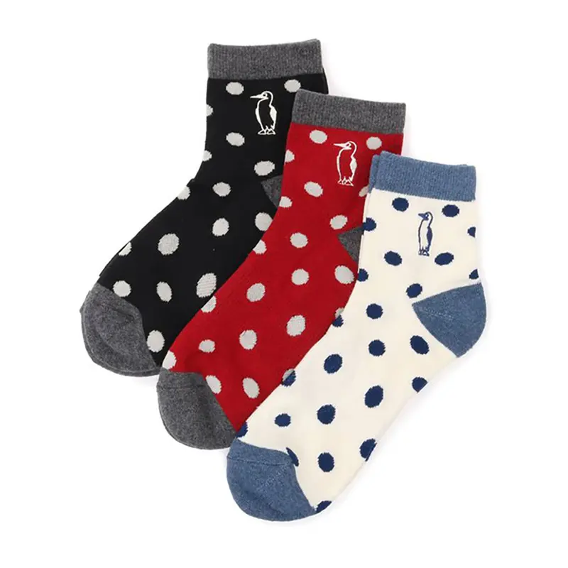 CHUMS 3P Booby Dots Crew Socks S 1