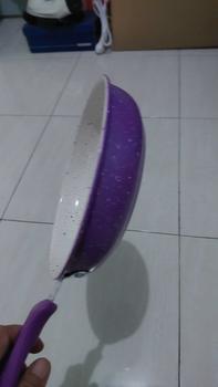 Product Review of Panci Teflon Frypan Marble Enamel / Teflon Frypan Marble Berwarna / Teflon Frypan Enamel Anti Lengket penggorengan anti lengket Kitchenware teflon  serbaguna from a**i 1
